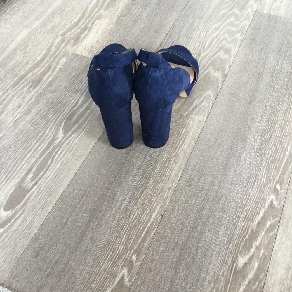 Audrey Brooke Blue Block Heel Sandals Size 7.5 $40 - Picture 8 of 15